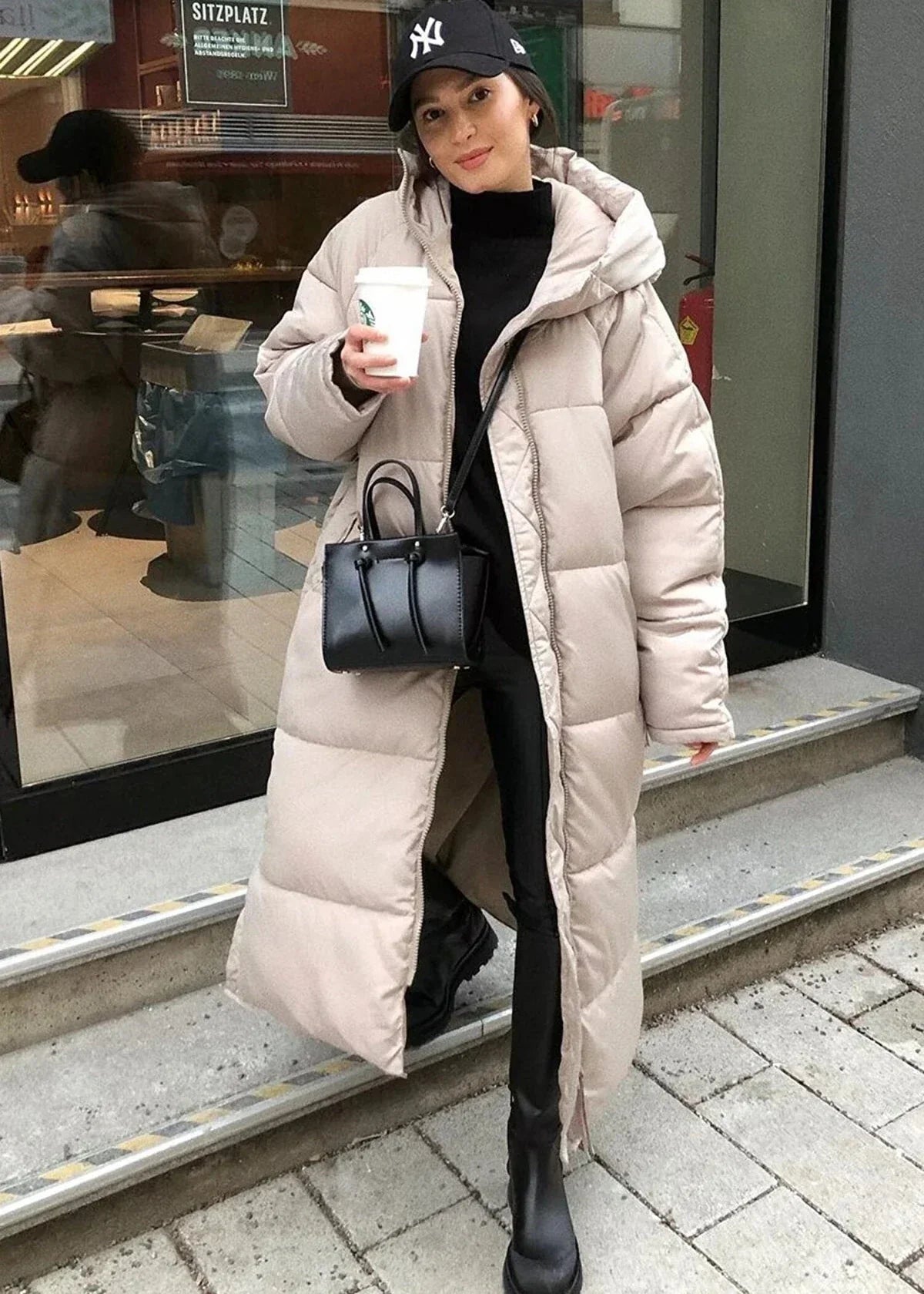 Aleida | Długi płaszcz zimowy dla kobiet