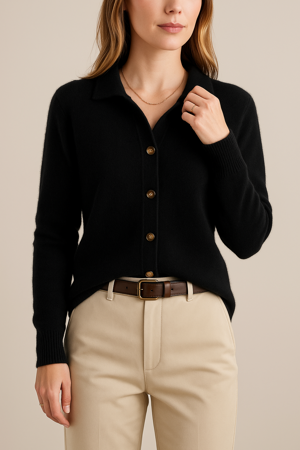 Anouk | Sweter Kardigan z Guzikami