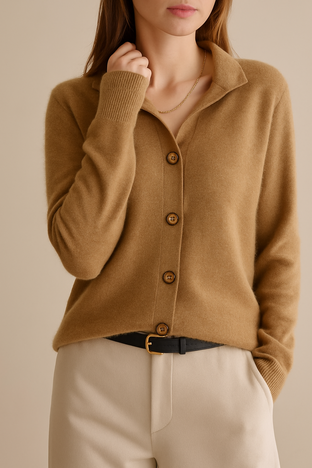Anouk | Sweter Kardigan z Guzikami