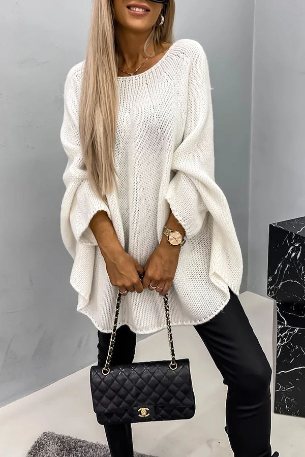 Aurora | Damski oversize'owy sweter dziany