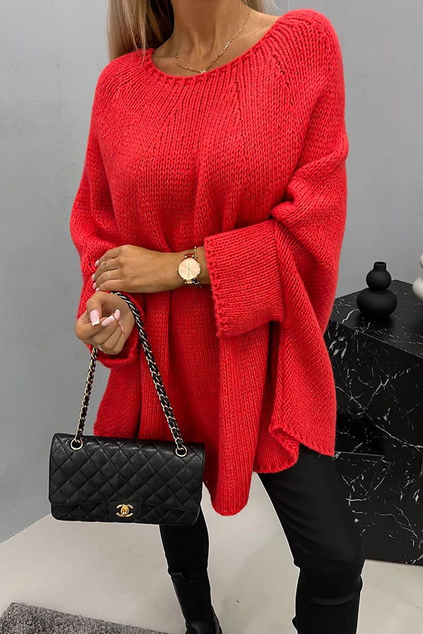 Aurora | Damski oversize'owy sweter dziany