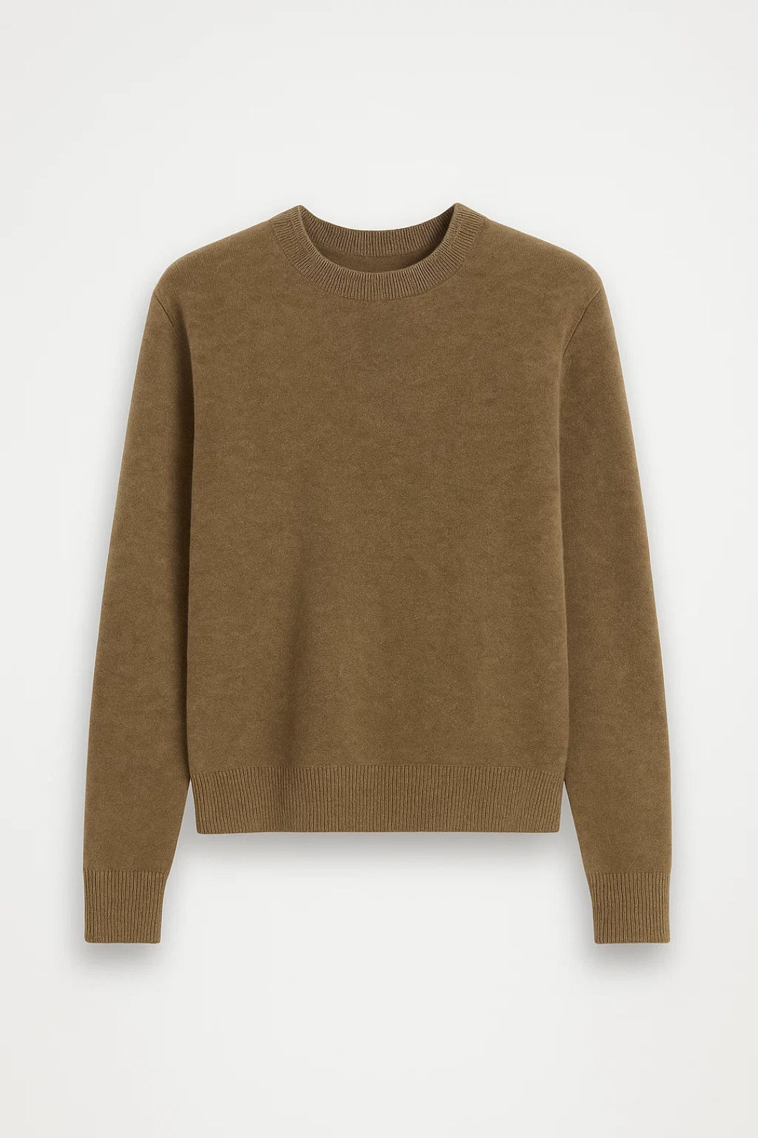 Chiara | Damski Sweter, Okrągły Dekolt i Żebrowane Wykończenia