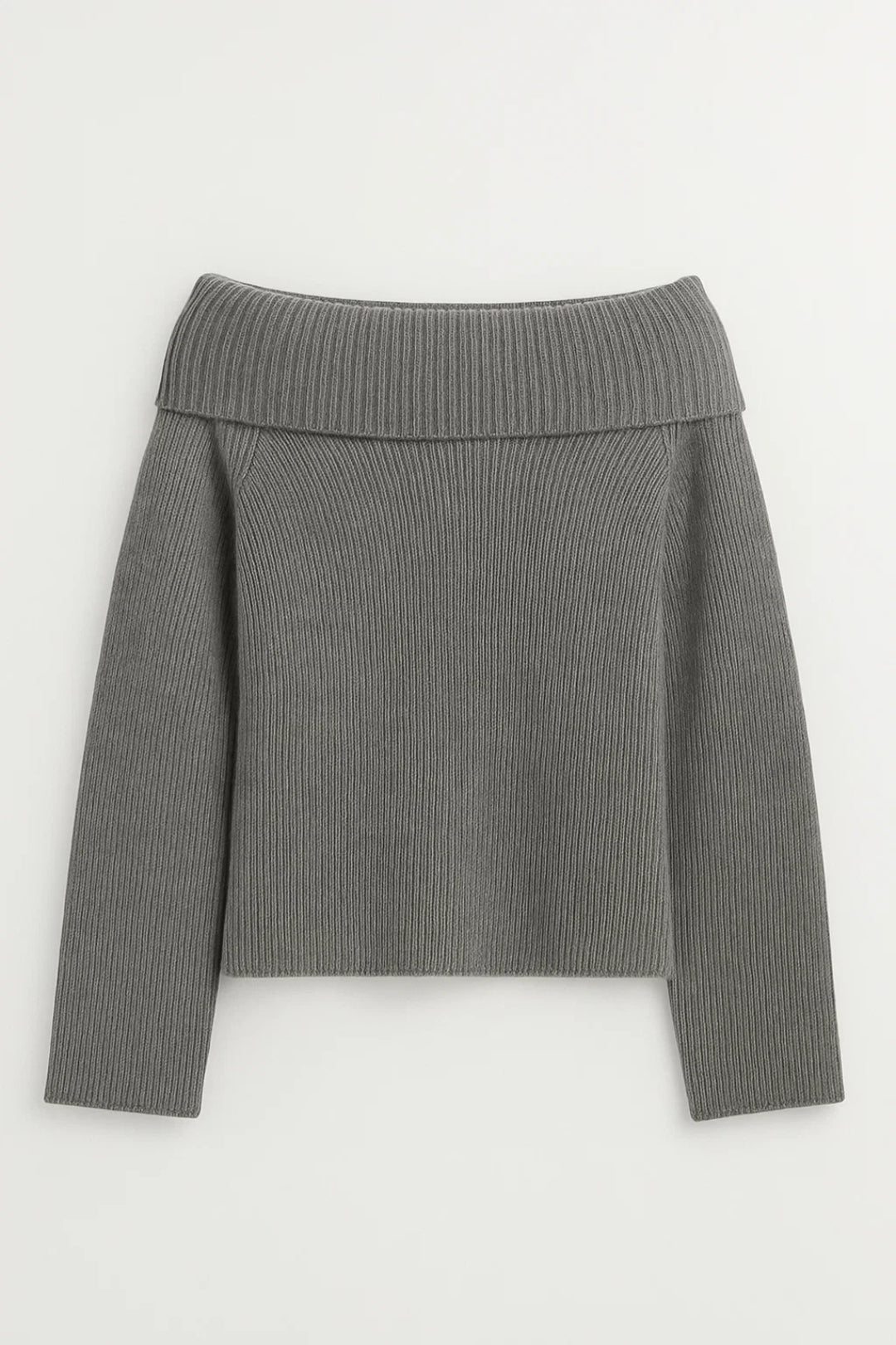 Coraline | Sweter Off-Shoulder dla Kobiet, Elegancki Dekolt i Proste Rękawy