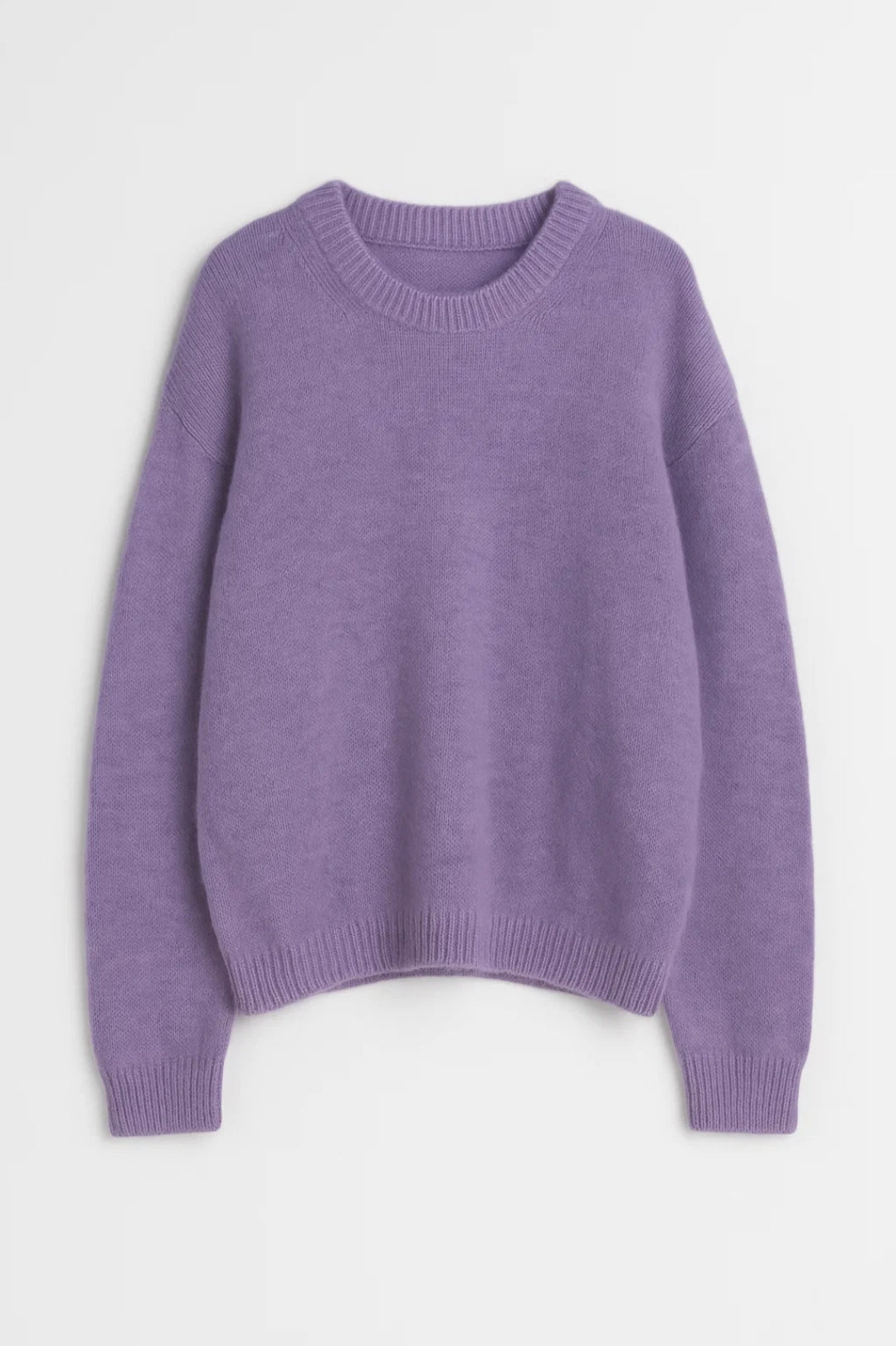 Elea | Sweter Włóczkowy, Okrągły Dekolt z Żebrowanym Wykończeniem