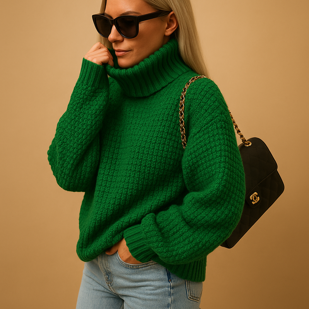 Elina | Damski Sweter Dziany – Długi Rękaw