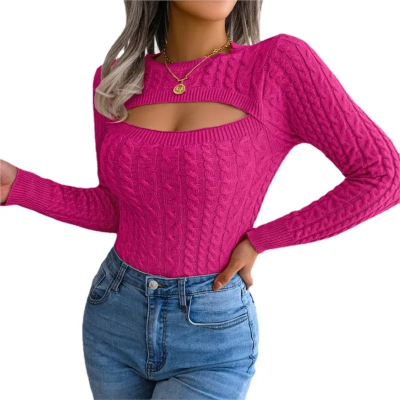 Eugenia | Sweter Damski Casual z Ażurowym Wzorem Jennifer