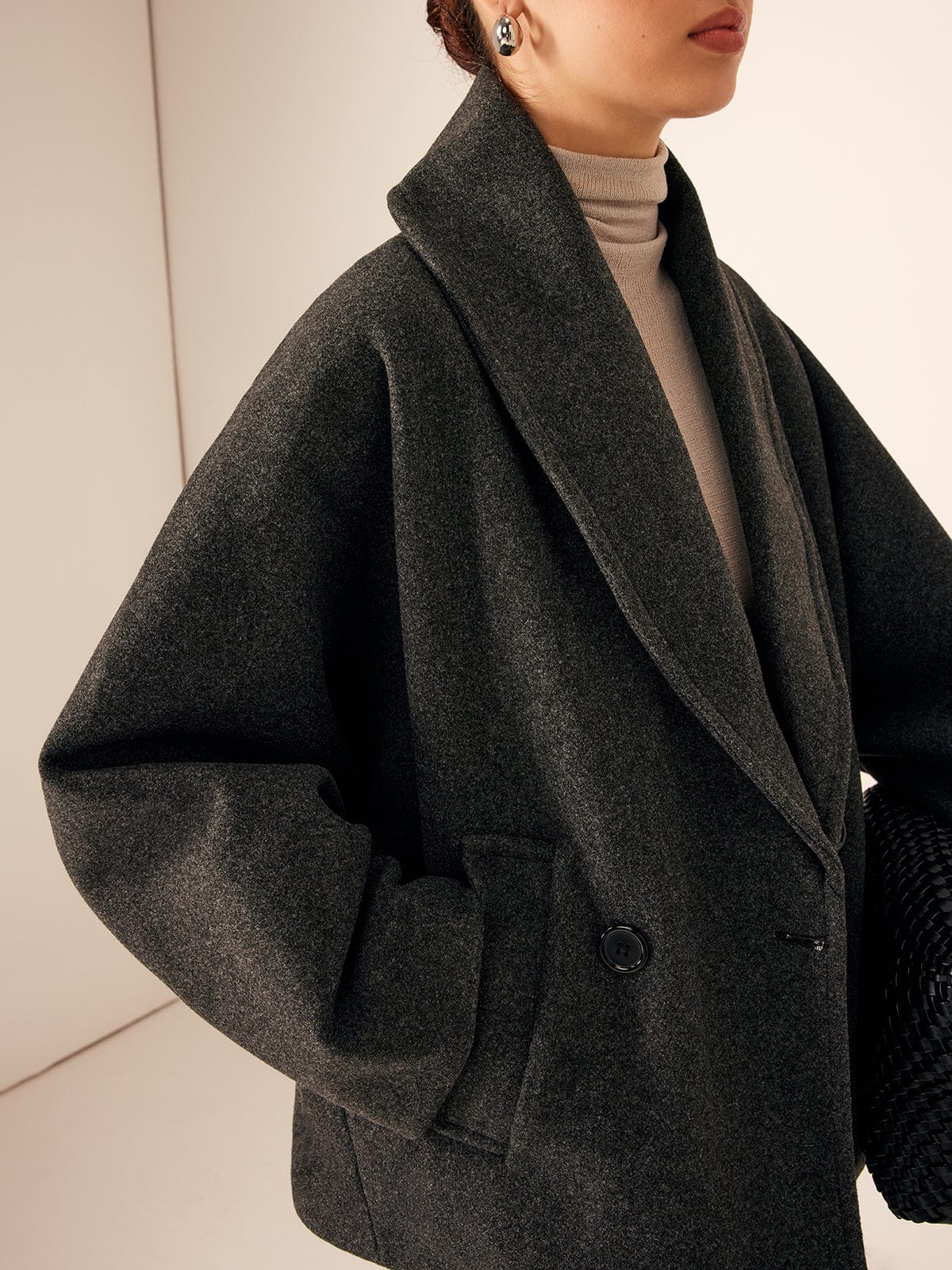 Helena | Damska Wełniana Kurtka Oversize