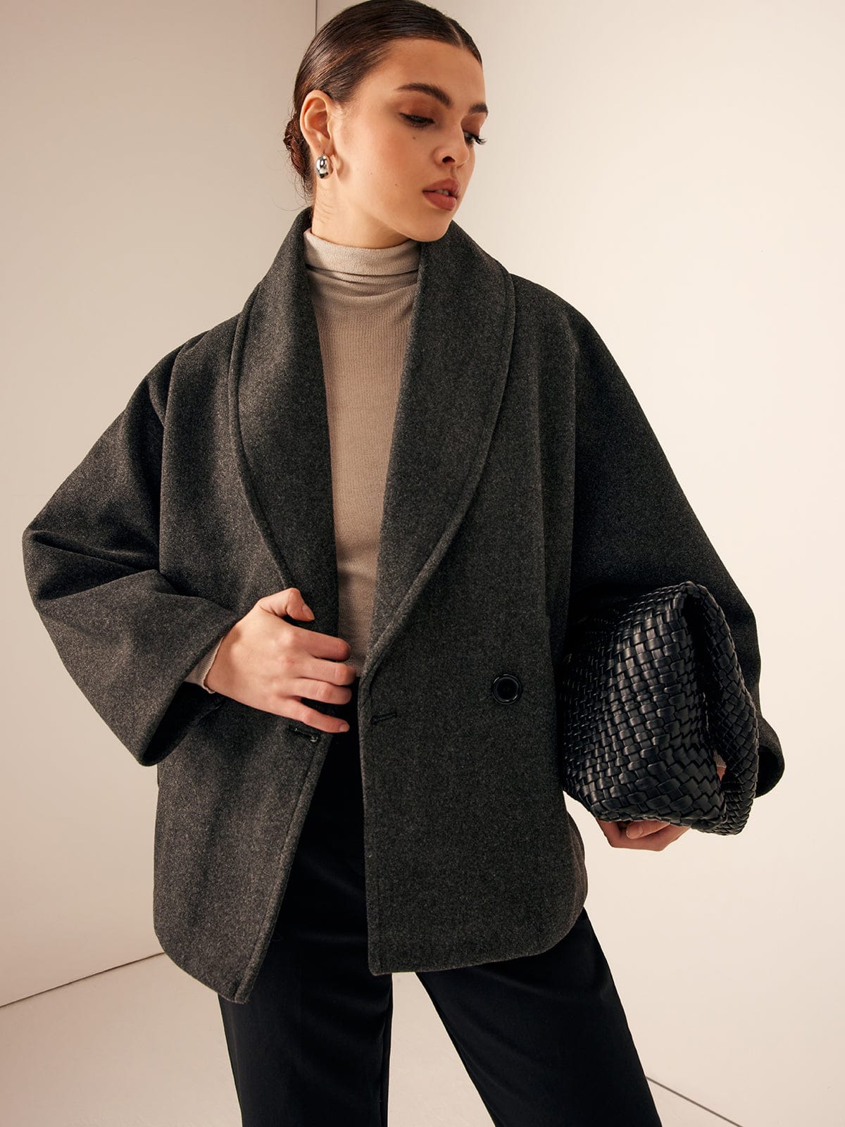 Helena | Damska Wełniana Kurtka Oversize