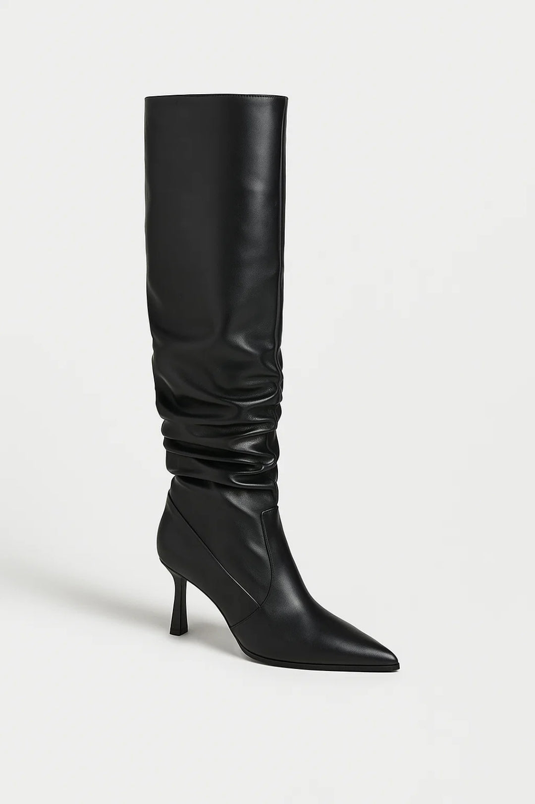 Ilaria | Wysokie Botki - Luźny Design z Czubkiem