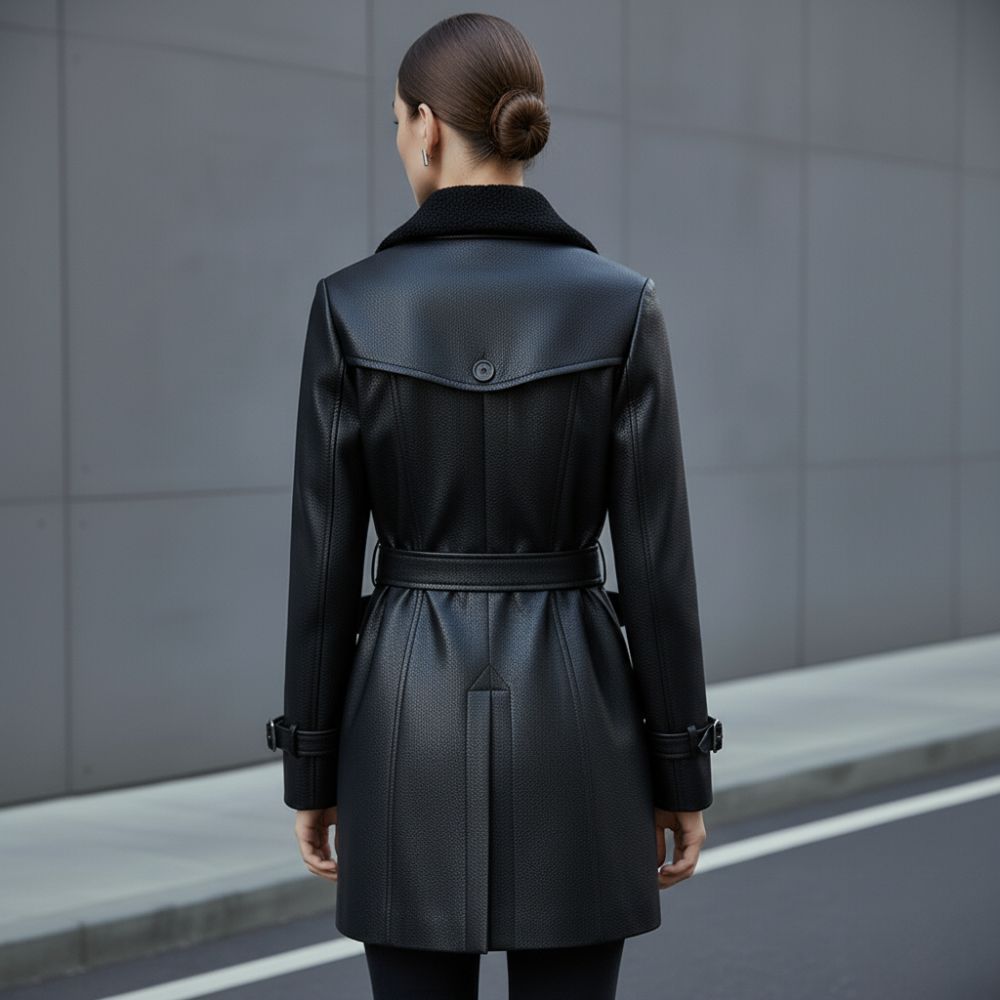 Isla | Skórzany Trenchcoat Damski