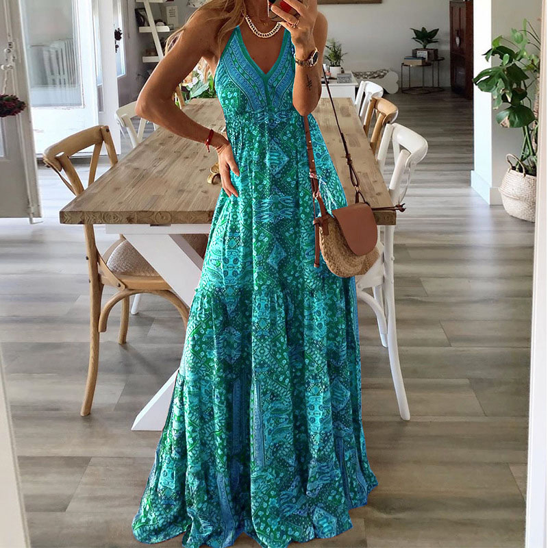 Kaja | Zwiewna Sukienka Maxi w Stylu Boho na Letnie Dni Chicveo