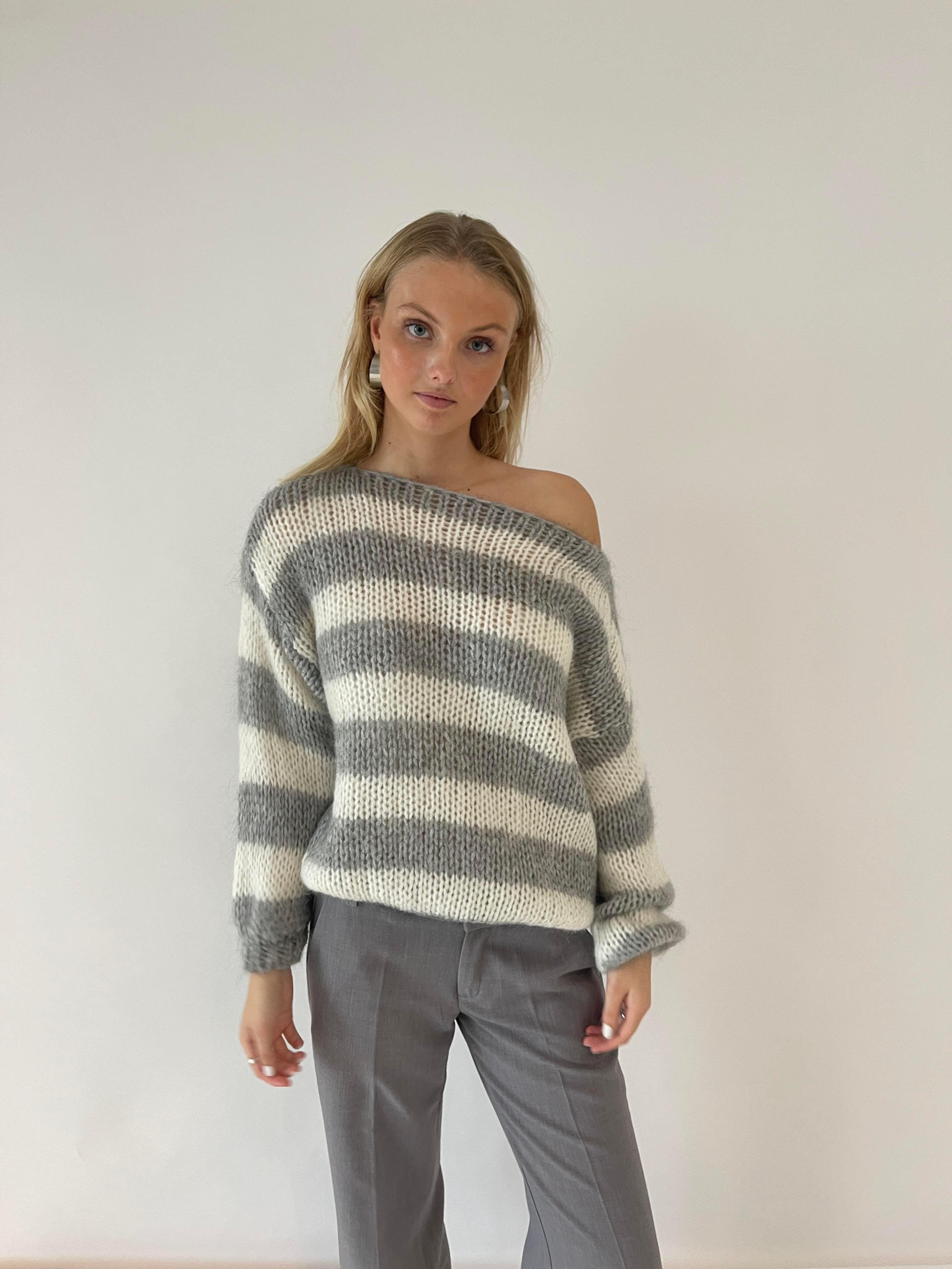 Lena | Damski Sweter w Paski