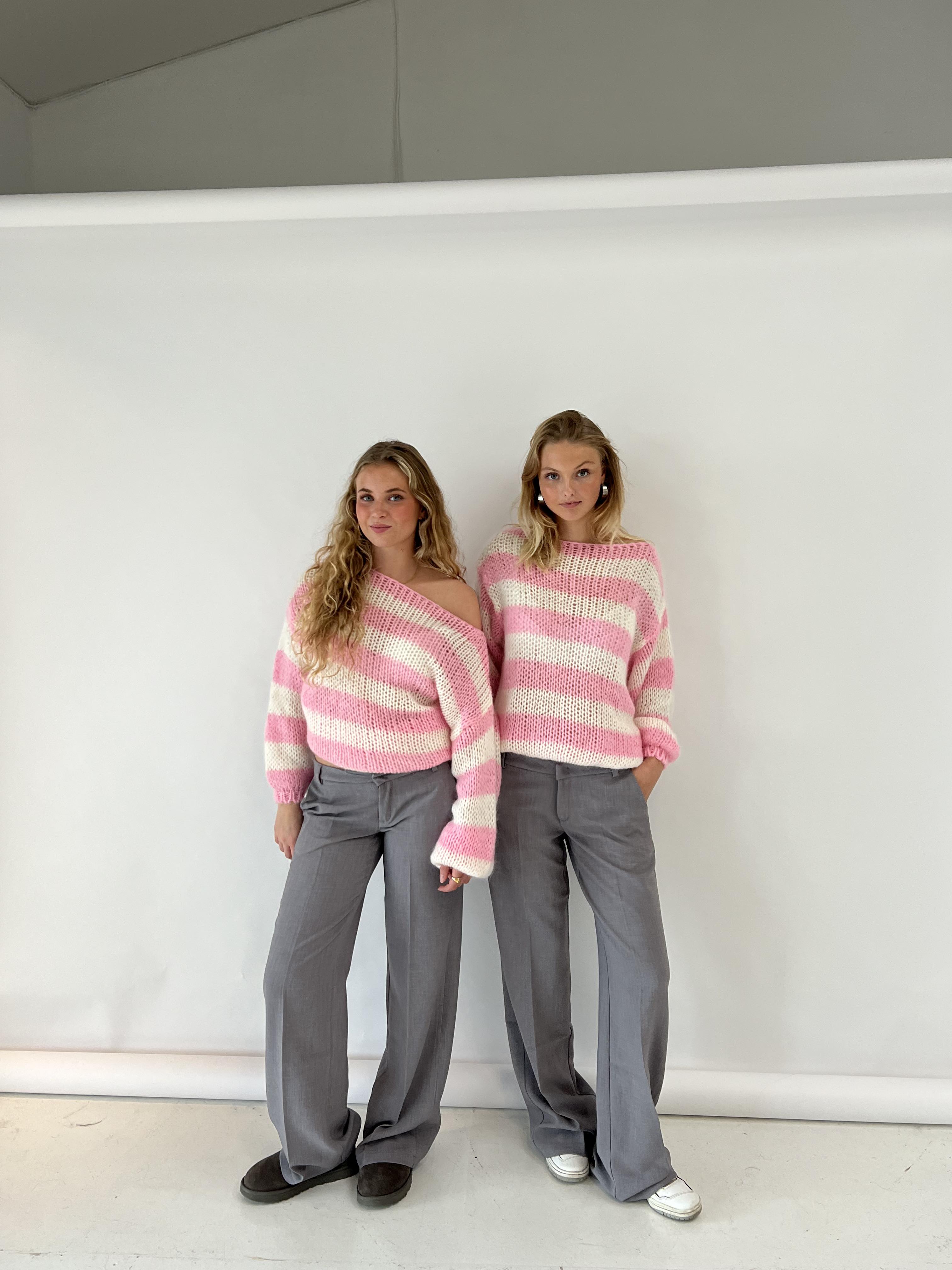 Lena | Damski Sweter w Paski