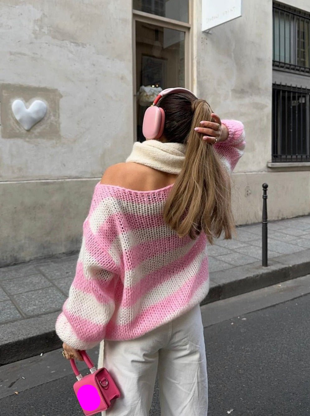Lena | Damski Sweter w Paski