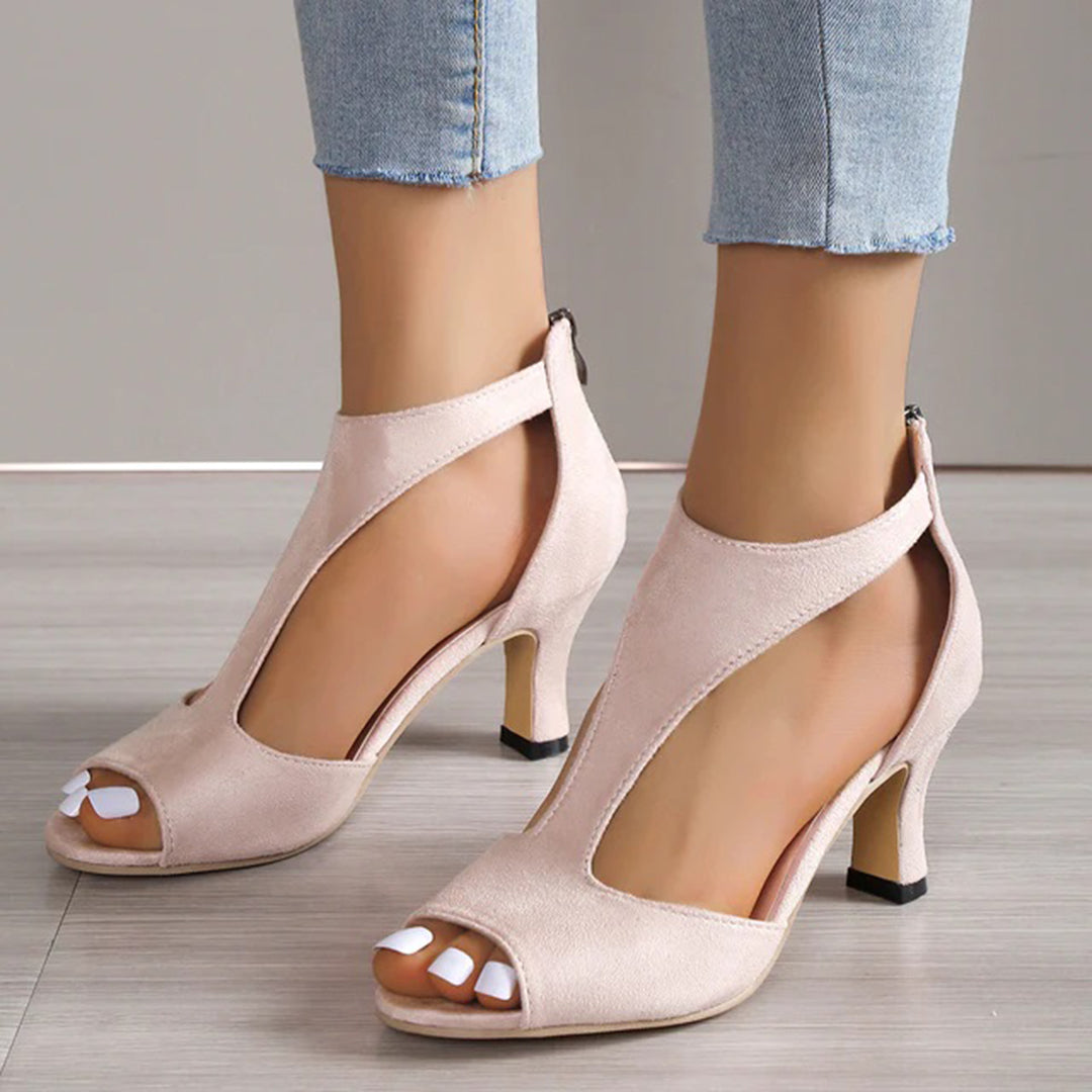 Lena | Sandały Peep Toe na Każdą Okazję z Klasycznym Stylem Chicveo
