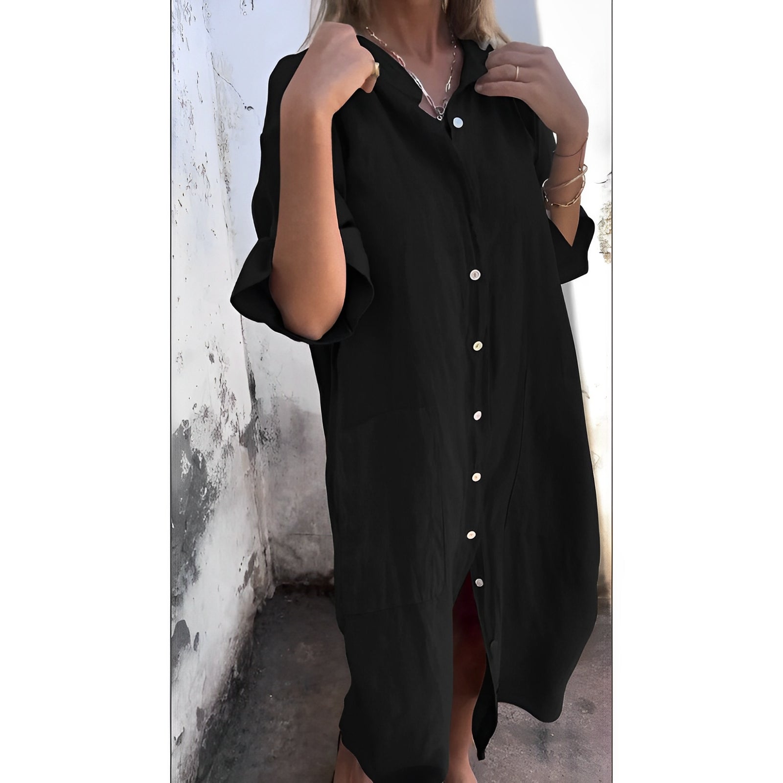 Lidia | Elegancka Sukienka Maxi z Luźnym Krojem na Co Dzień Chicveo