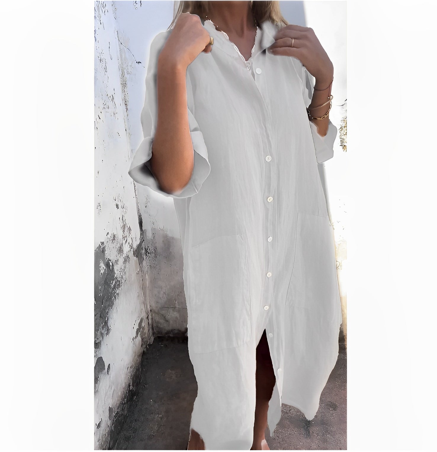 Lidia | Elegancka Sukienka Maxi z Luźnym Krojem na Co Dzień Chicveo