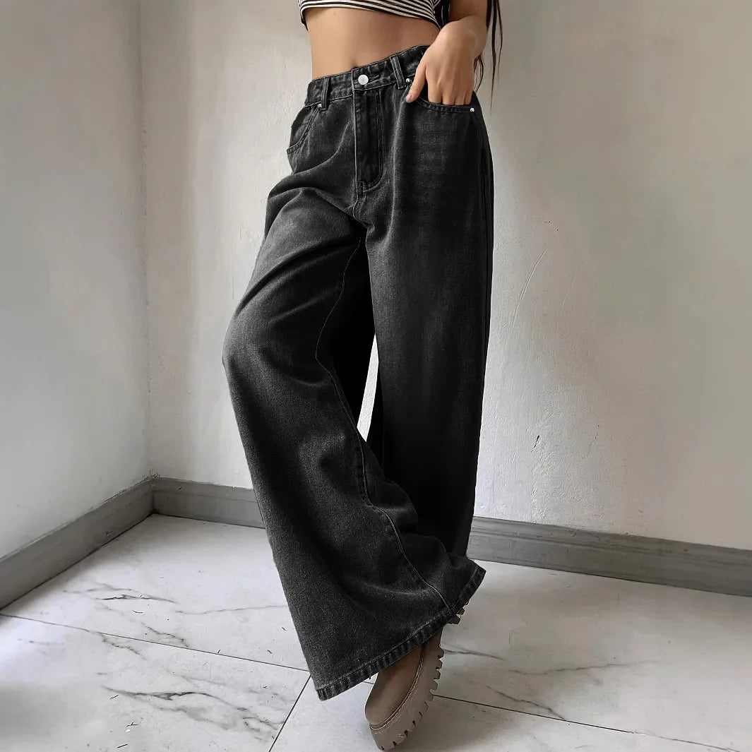 Lola | Damskie Modne Baggy Jeans