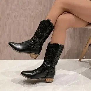 Marta | Stylowe Kowbojki Z Błyskiem Dla Modnych Kobiet