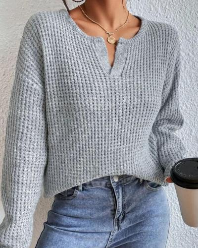 Maura | Damski sweter z dekoltem w serek