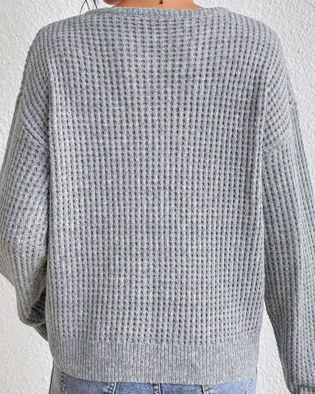 Maura | Damski sweter z dekoltem w serek