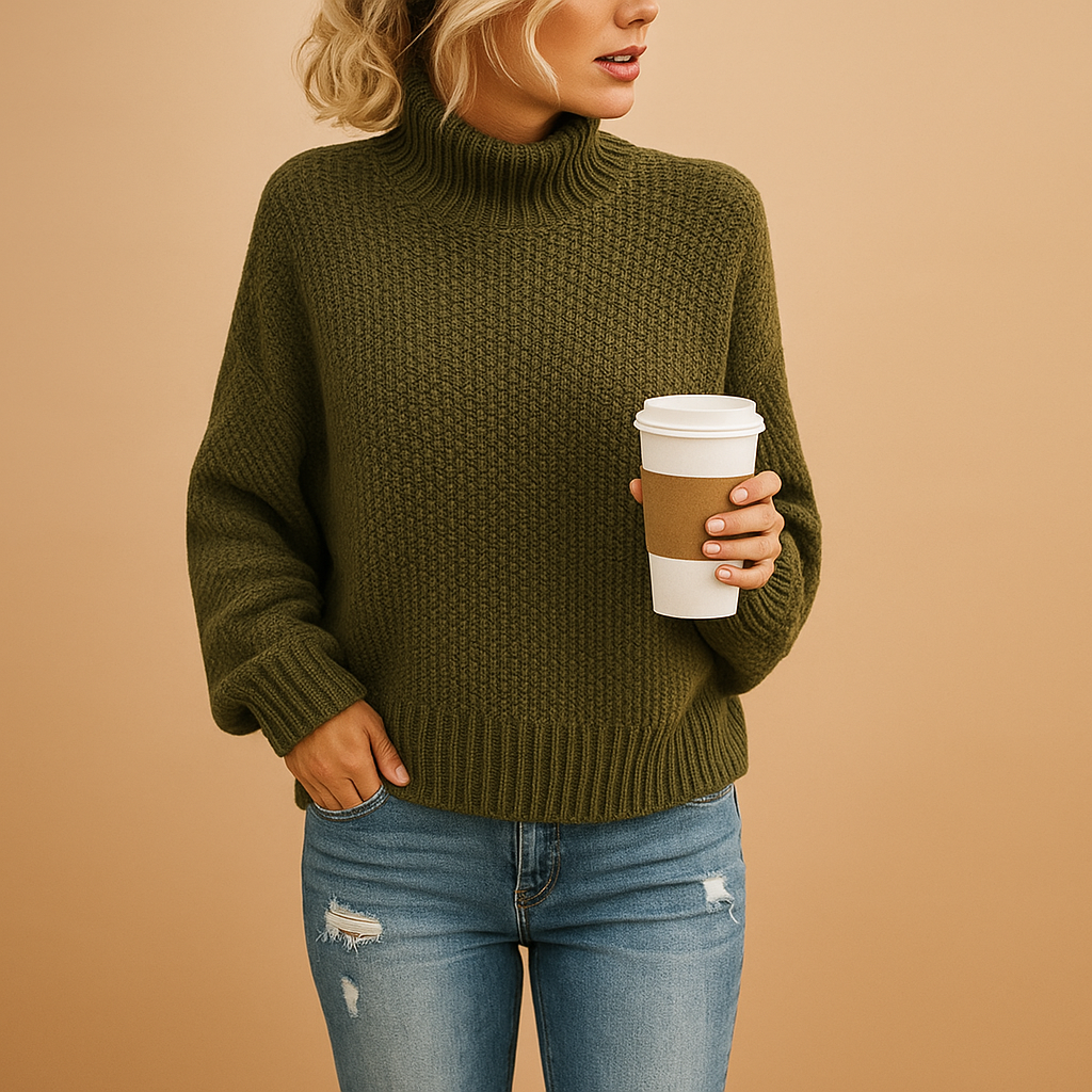 Noor | Damski Sweter z Golfem