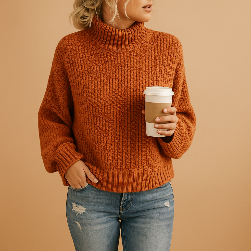 Noor | Damski Sweter z Golfem