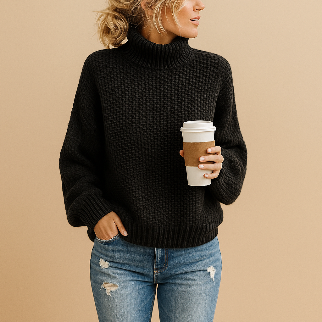 Noor | Damski Sweter z Golfem