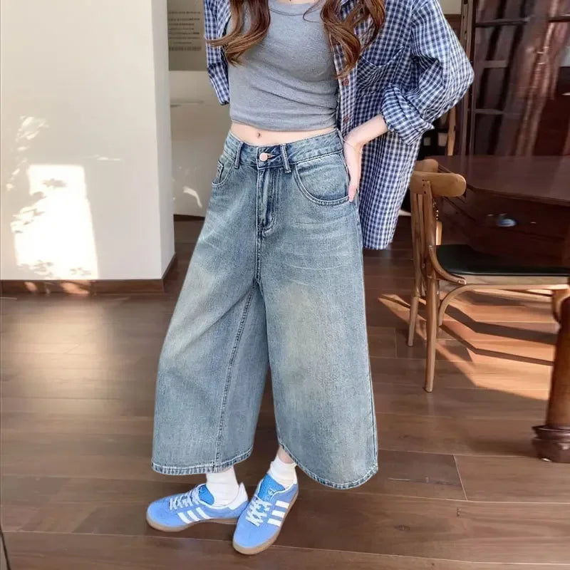 Olivia | Damskie Jeansy Baggy z Wysokim Stanem