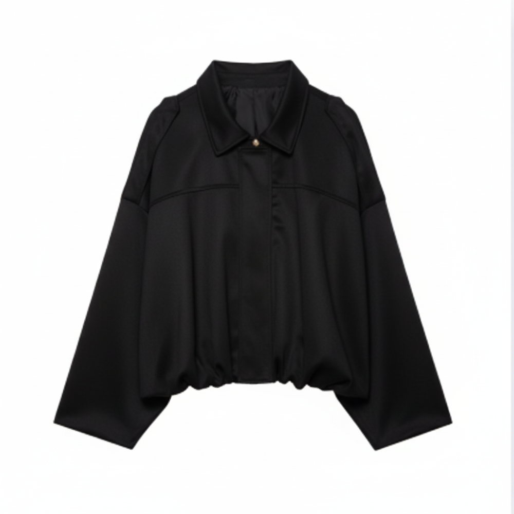 Oversize Suede Damska Kurtka – Casual Chic Odzież Wierzchnia