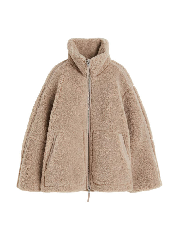Tessa | Damska Fleece Kurtka z Zamkiem