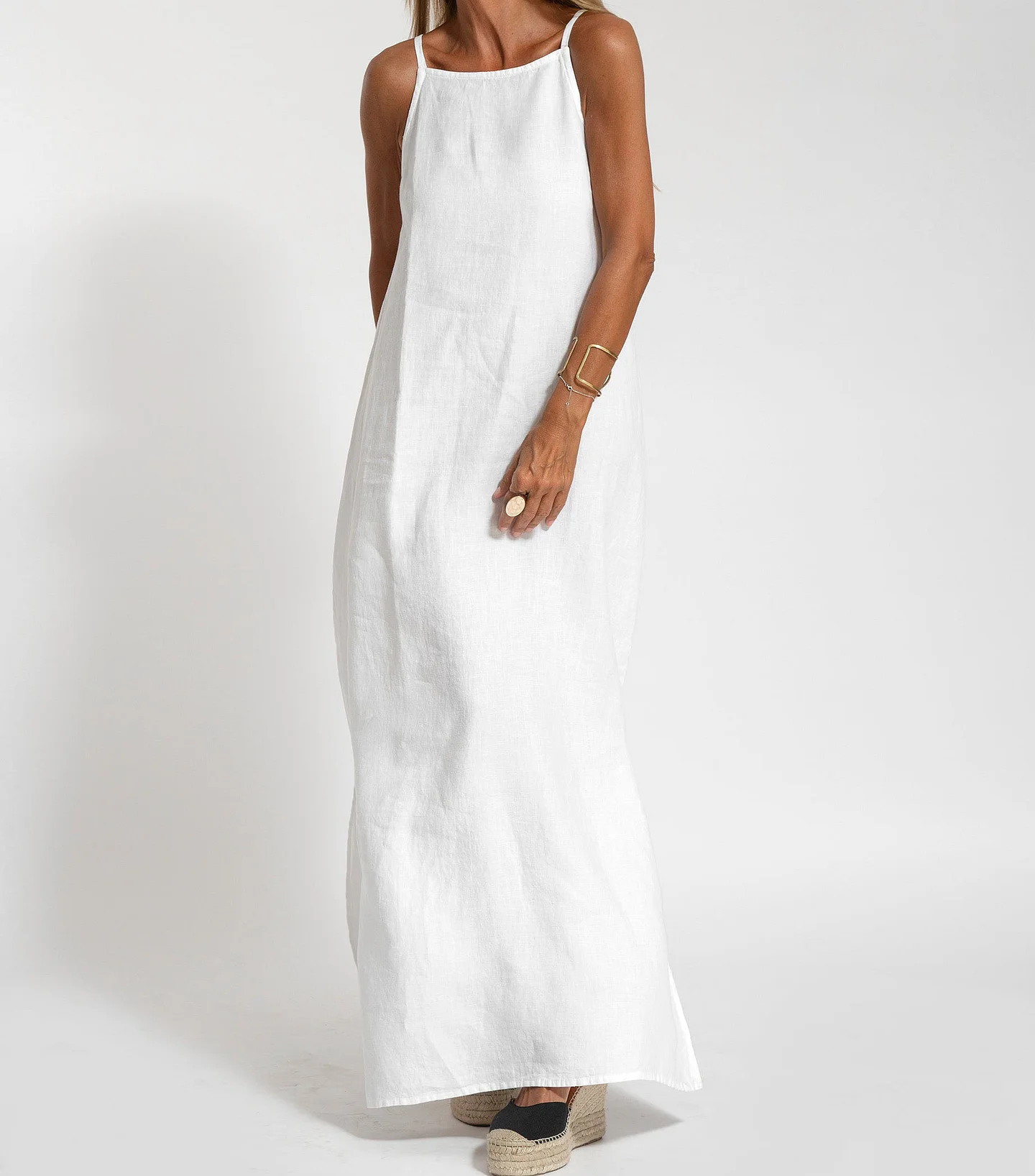 Zosia | Elegancka Letnia Sukienka Maxi na Ramiączkach Chicveo