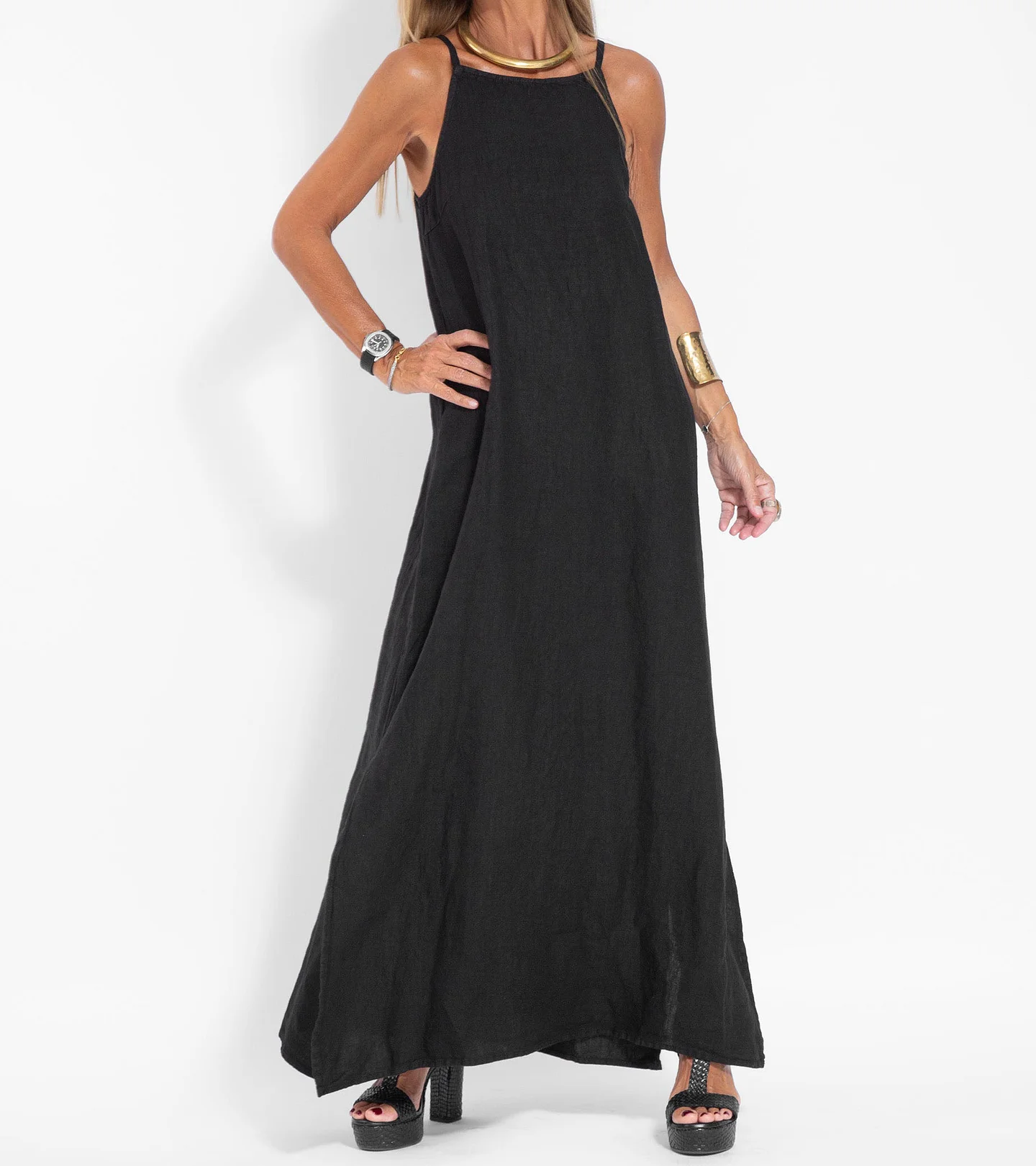 Zosia | Elegancka Letnia Sukienka Maxi na Ramiączkach Chicveo