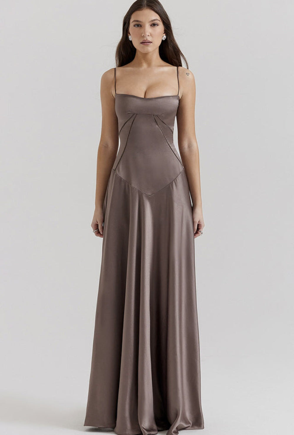 Lunaria Satiné Sukienka Maxi