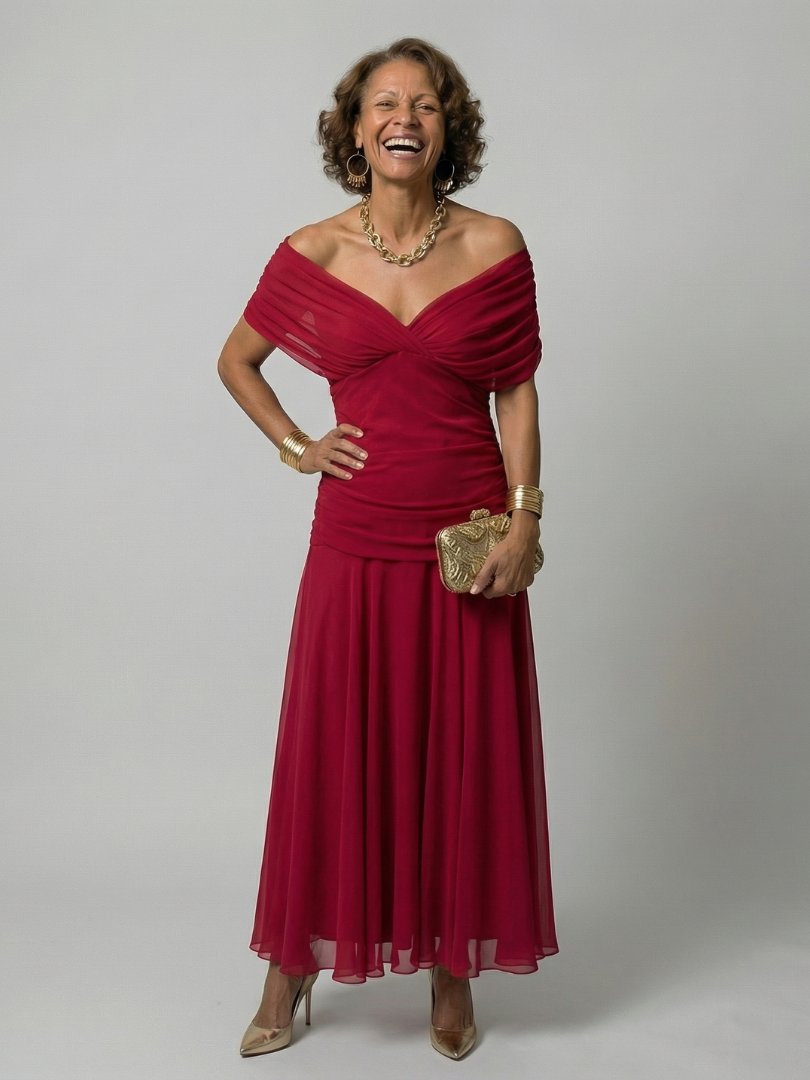 Calen | Sukienka Midi Off Shoulder