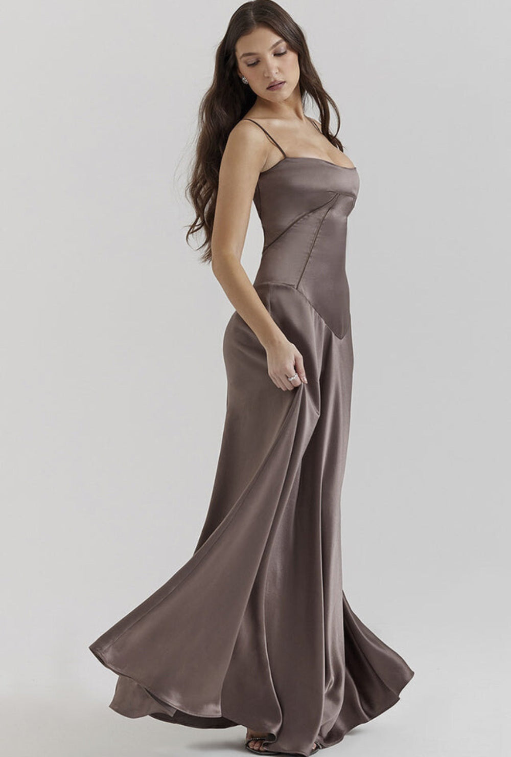 Lunaria Satiné Sukienka Maxi
