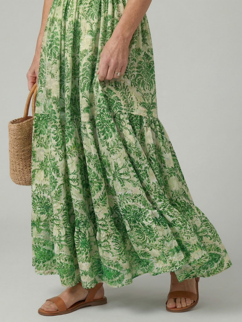 Melior | Drukowana Sukienka Maxi