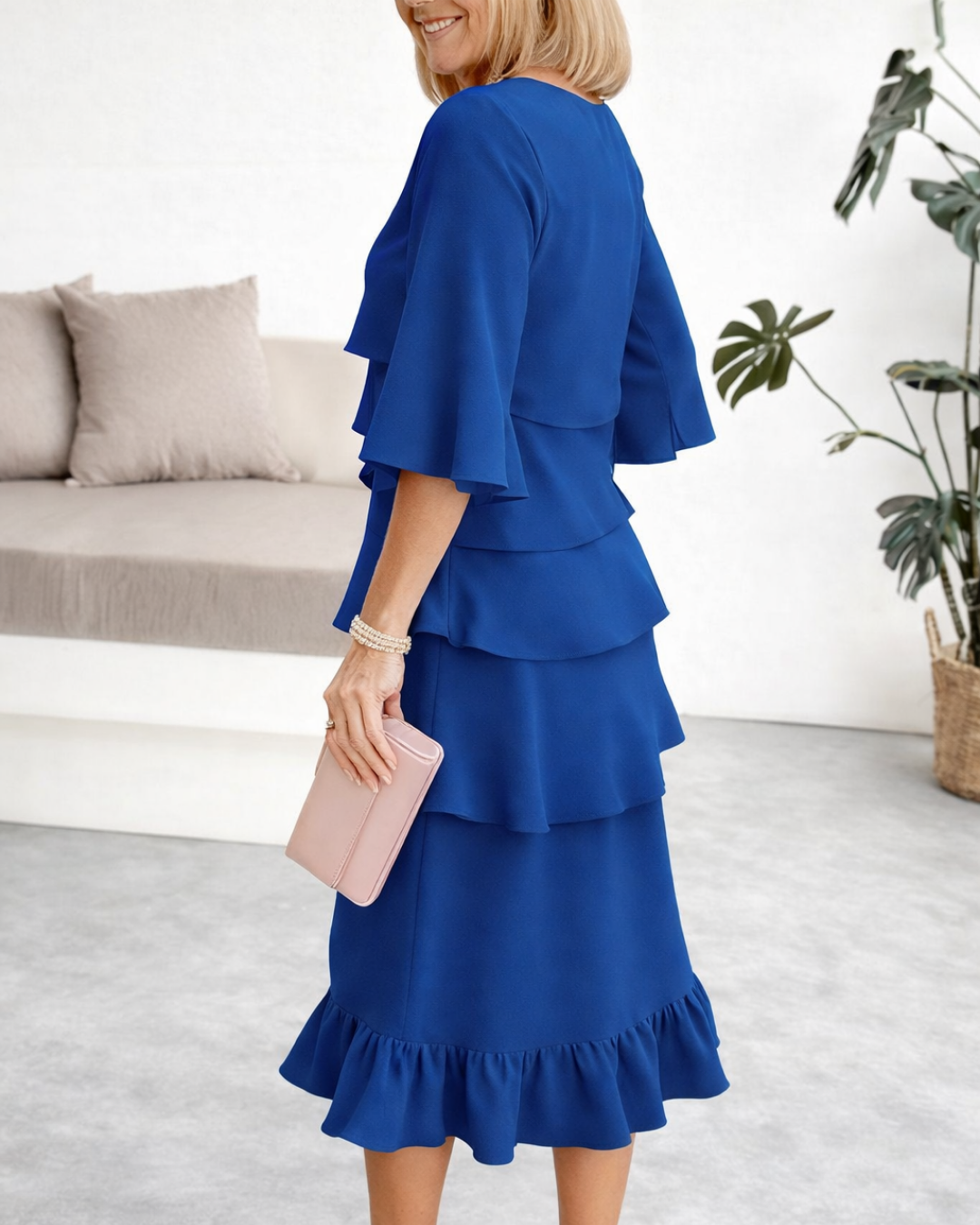 Patricia | Elegancka i Wygodna Sukienka z Falbanami