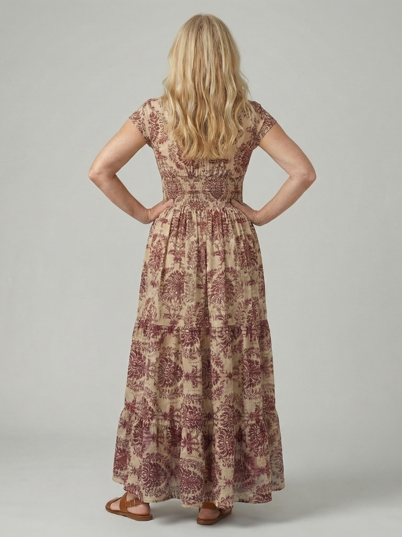 Melior | Drukowana Sukienka Maxi