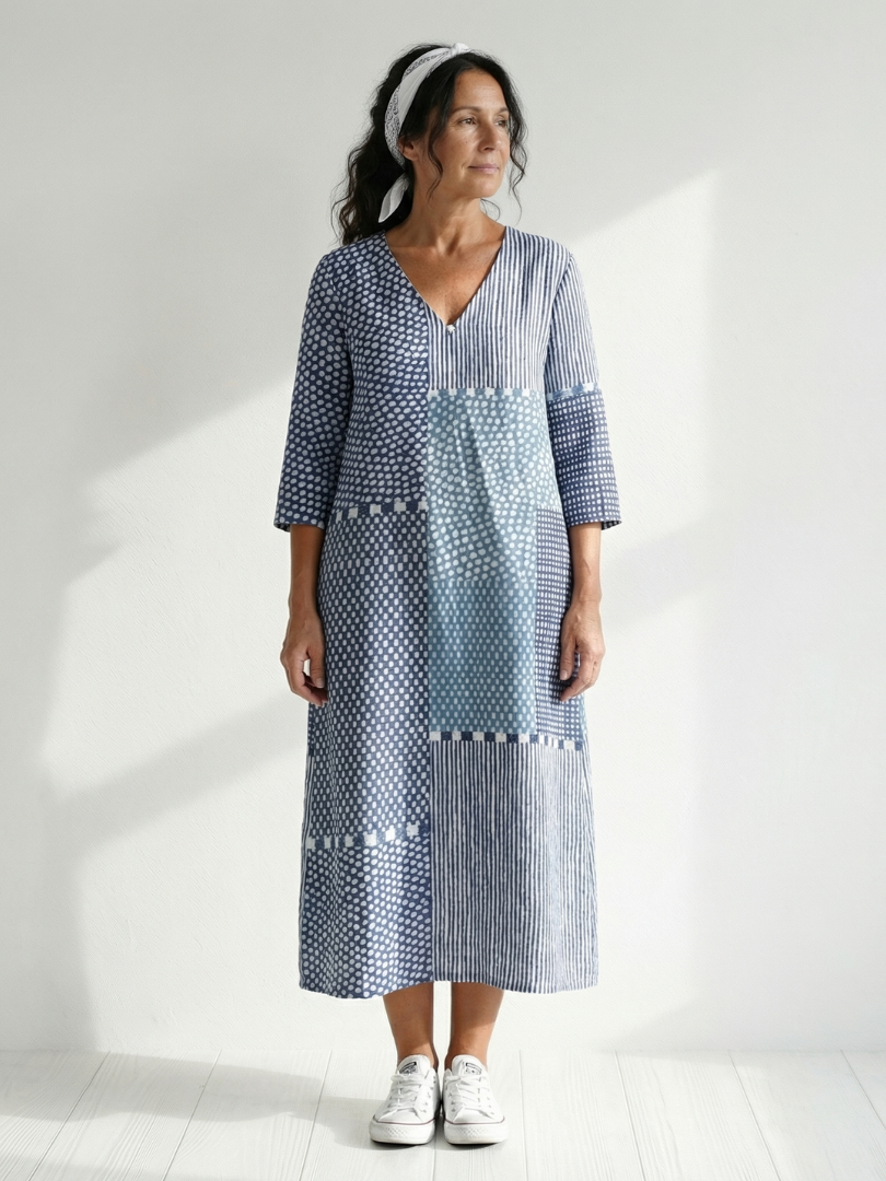 Nolan | Sukienka Midi Patchwork