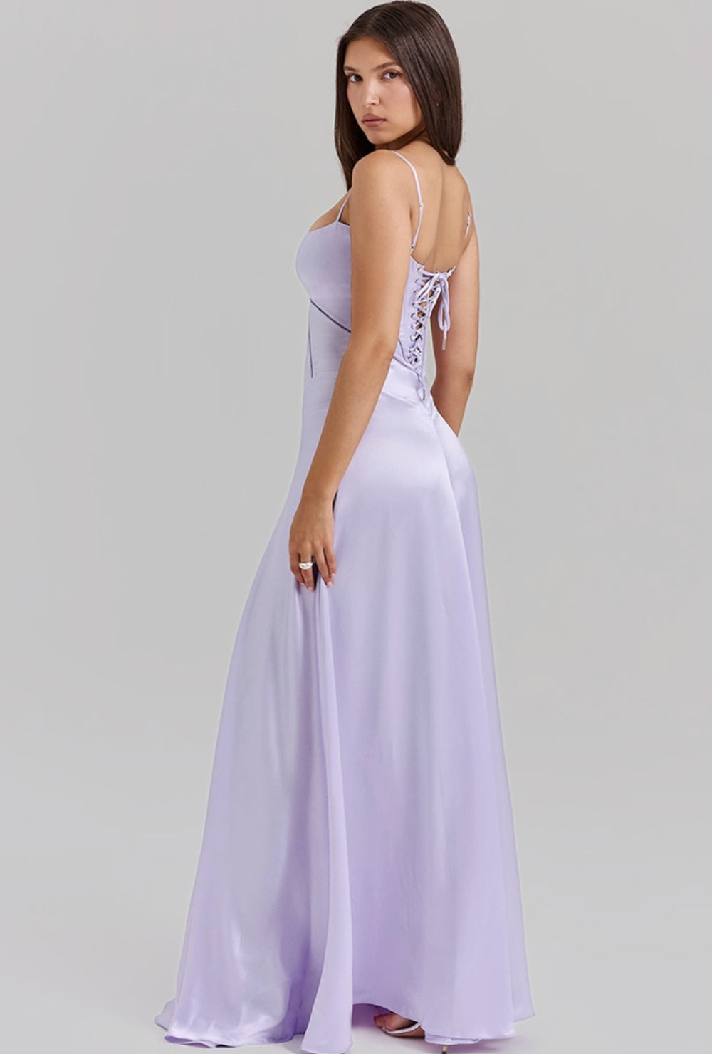Lunaria Satiné Sukienka Maxi