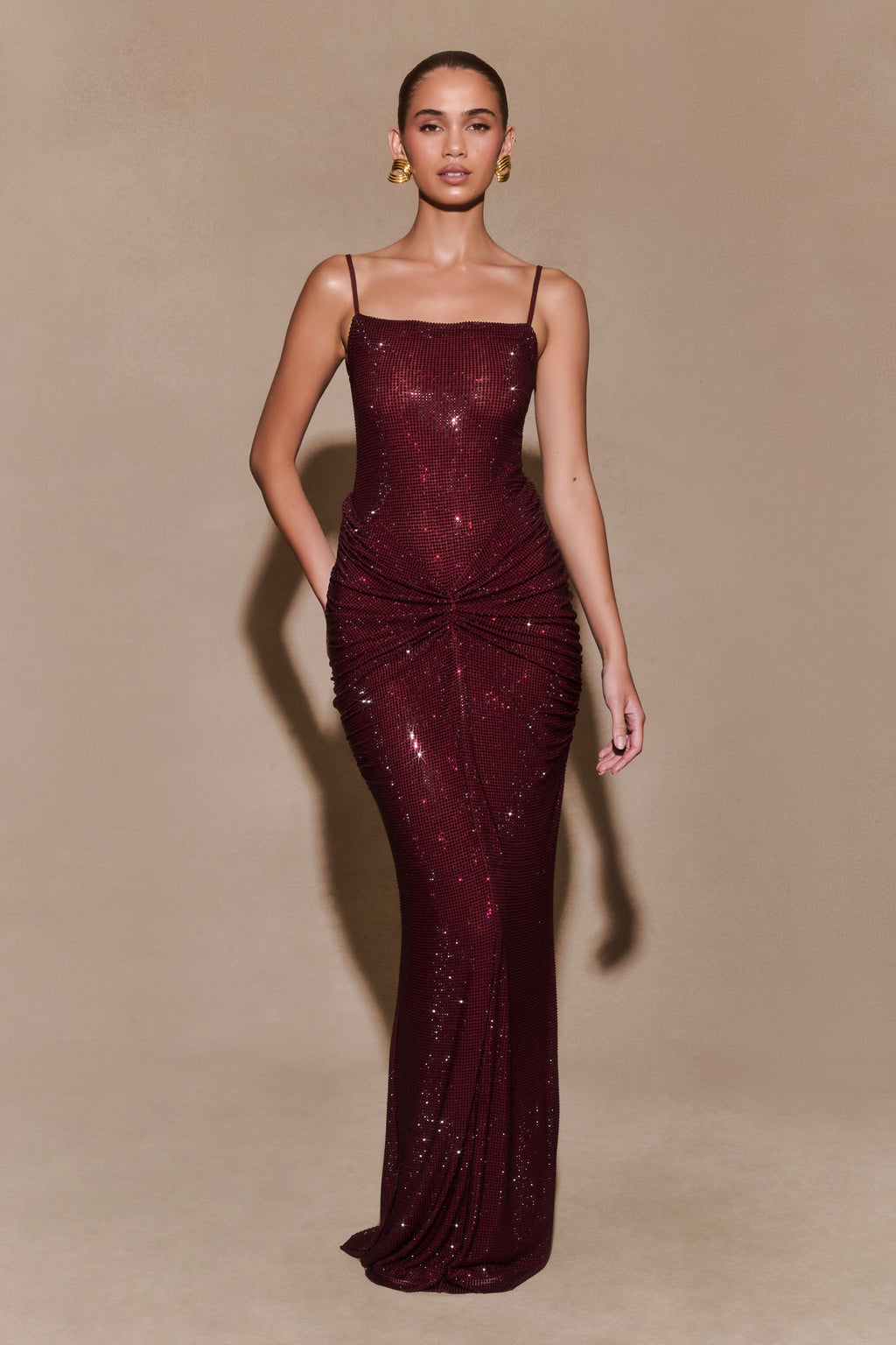 Aurelline Satynowa Suknia Maxi