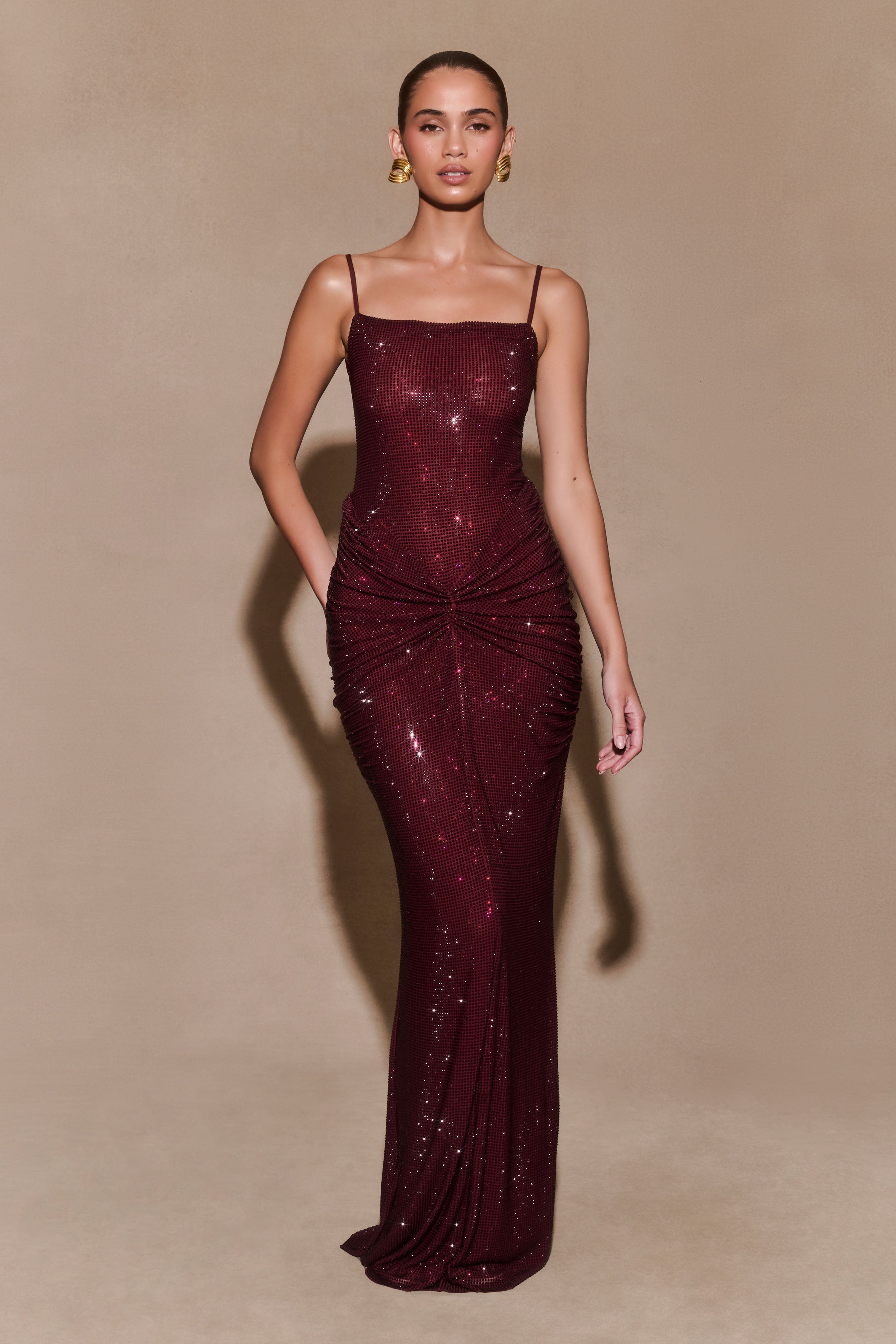 Aurelline Satynowa Suknia Maxi