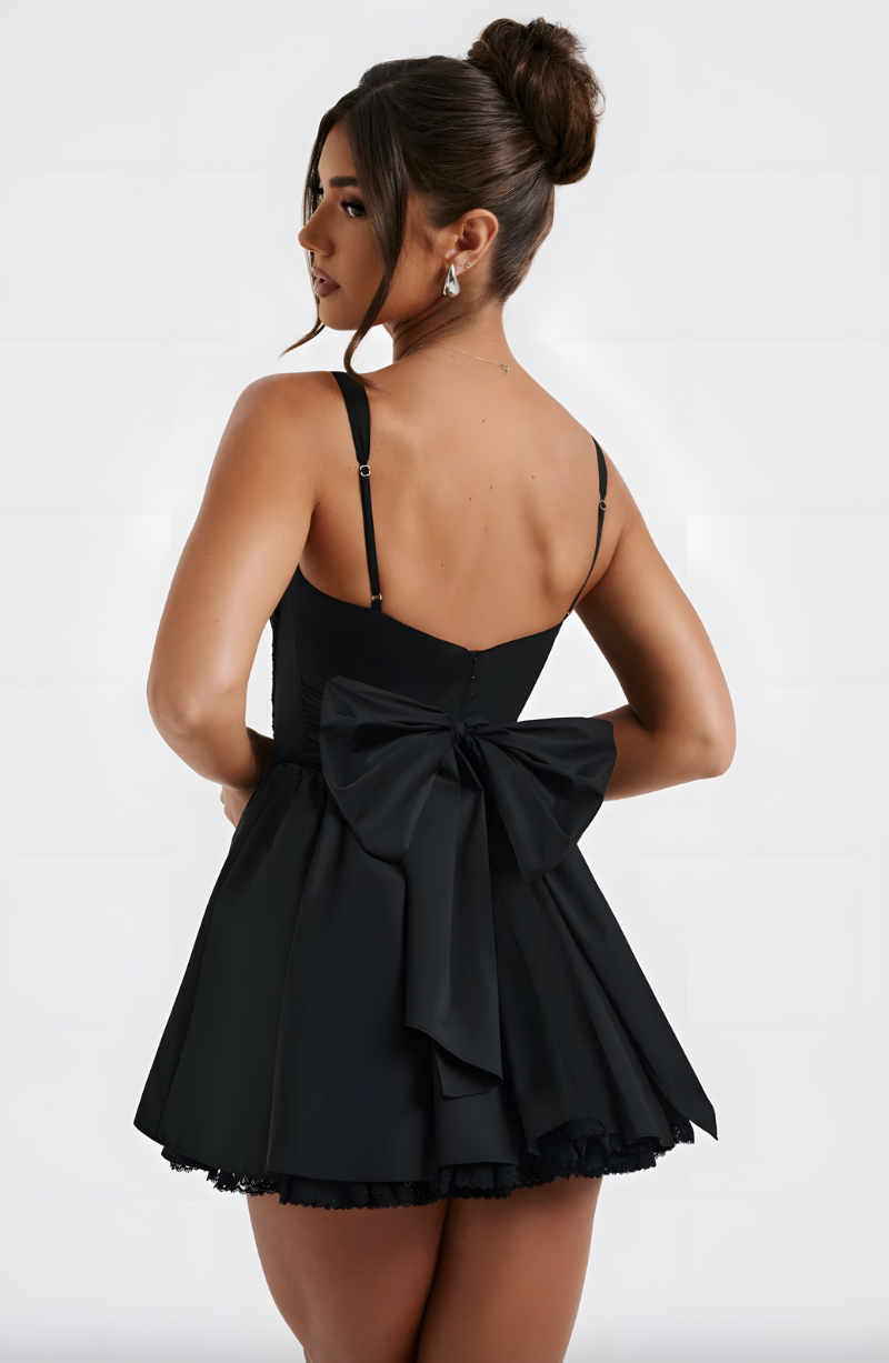 SUKIENKA JESSICA MINI - CZARNA