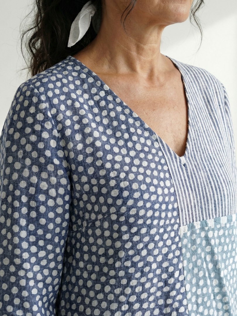 Nolan | Sukienka Midi Patchwork