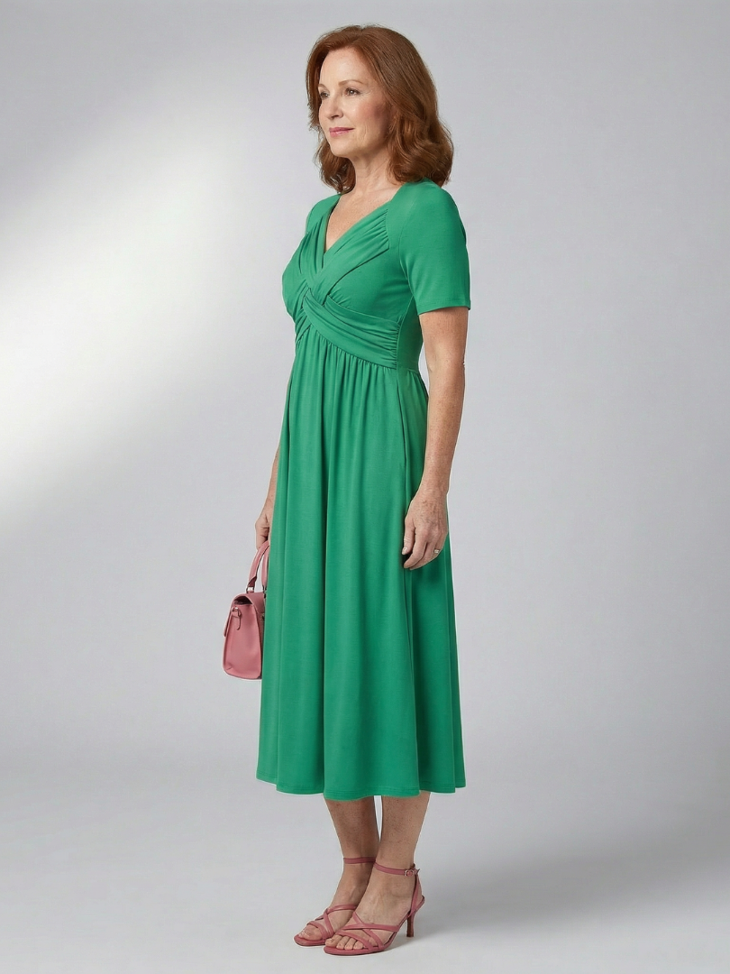 Nyel | Sukienka Midi Pure Drape