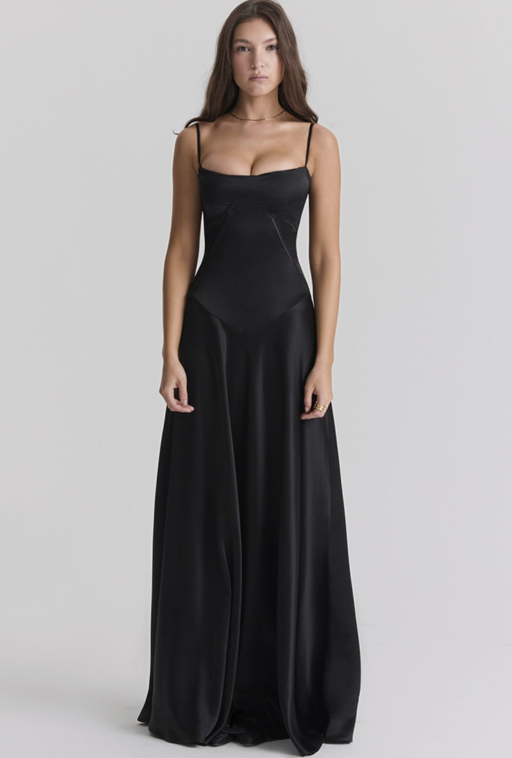 Lunaria Satiné Sukienka Maxi