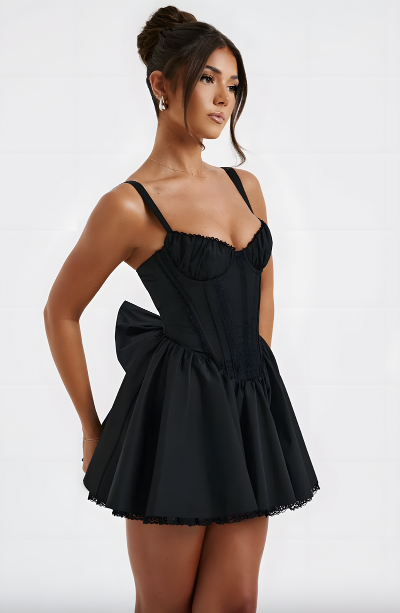 SUKIENKA JESSICA MINI - CZARNA