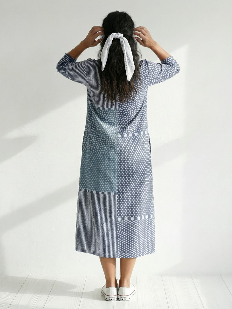 Nolan | Sukienka Midi Patchwork