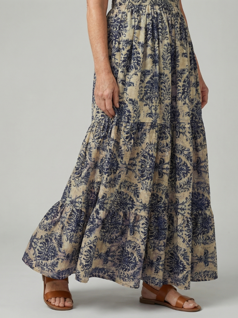 Melior | Drukowana Sukienka Maxi
